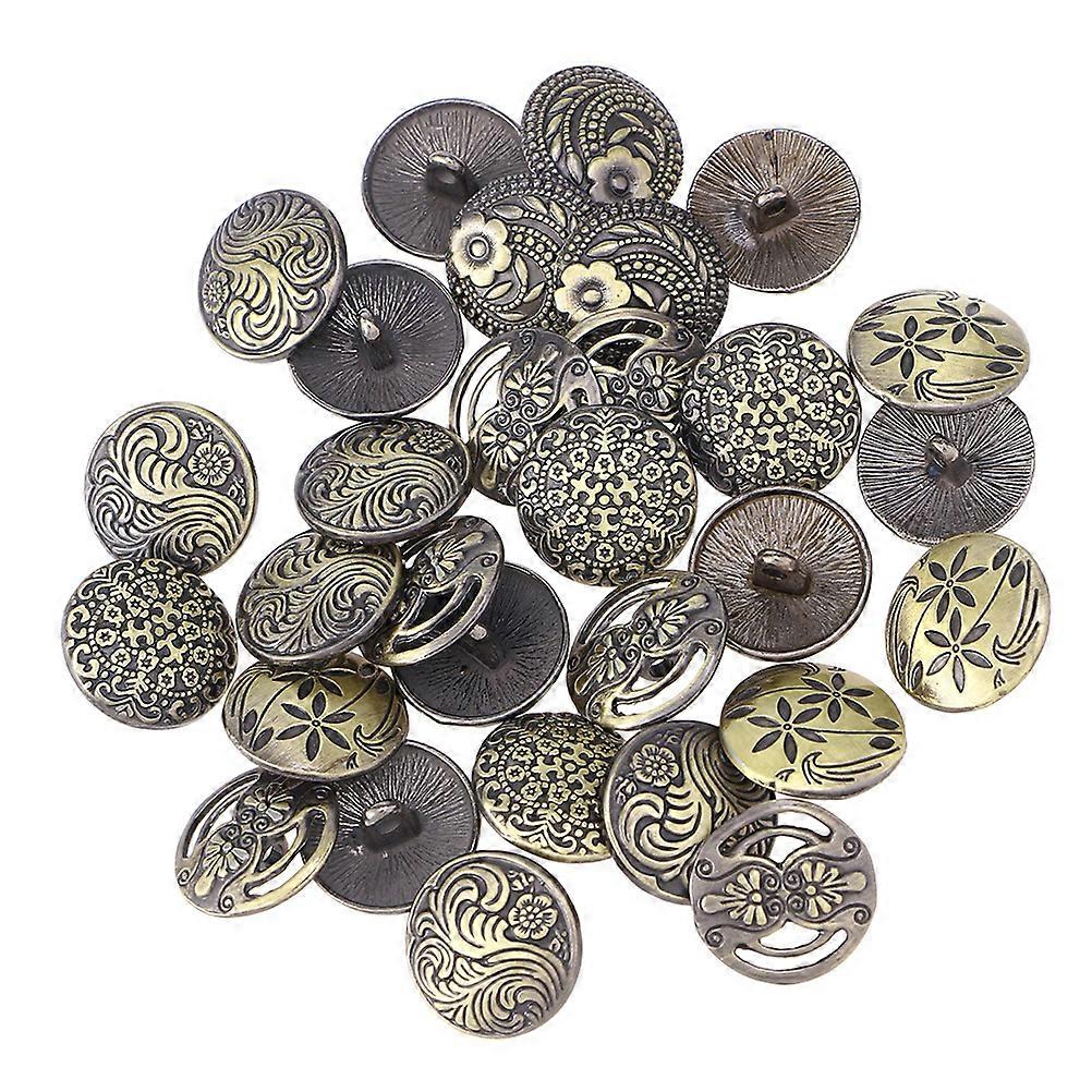 Unique Buttons Assorted Color Sewing Project Buttons For Fun Party Favors 0.67X0.67X0.29in 50Pcs
