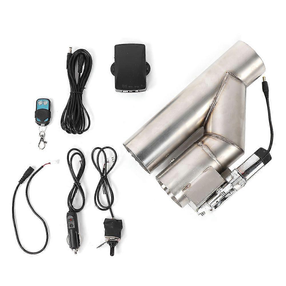 Universal Manual Remote Control Y Pipe Exhaust Cutout Valve 3 inch Refitting