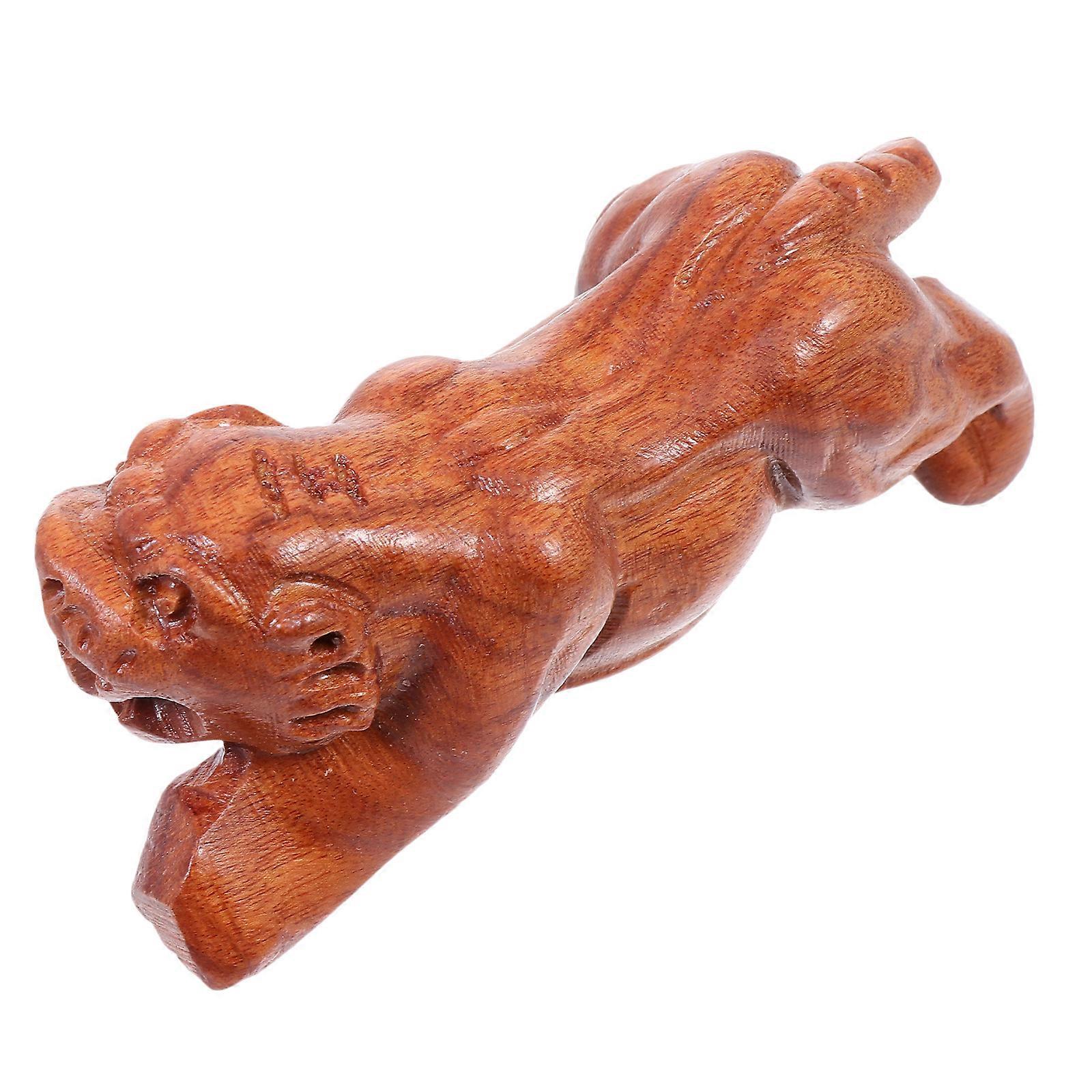 Zodiac Wooden Craft Pendant for Decor Dark Red Synthetic Material Perfect for DIY Projects