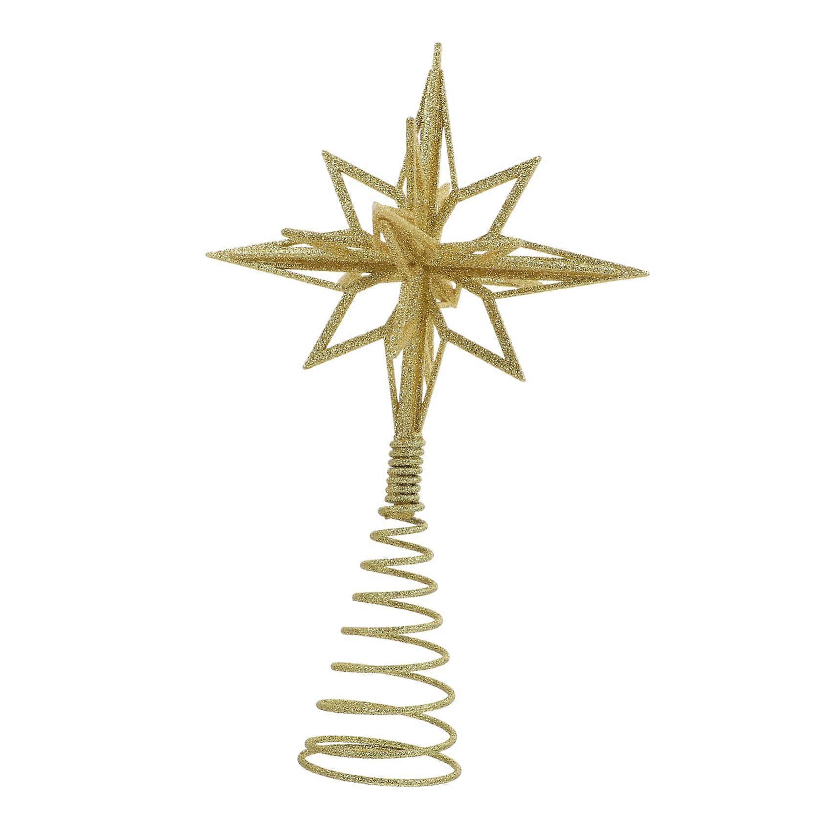 Christmas Star Tree Topper, Shiny Christmas Tree Decoration, Durable Material for Festive Events, Easy to Assemble