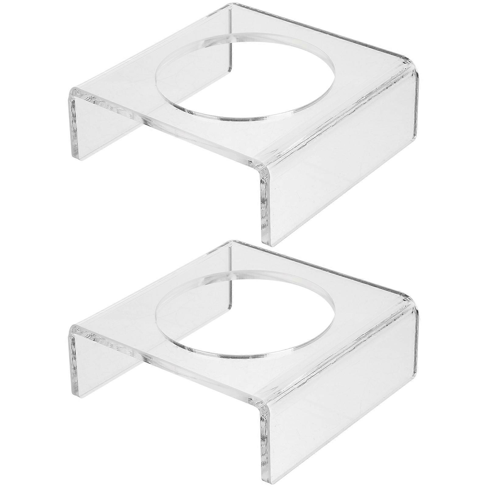 Acrylic Clear Ball Stands Football & Basketball Display Racks with Smooth Edges Space Saving Show Holders for Home, Office, and Mall Sports