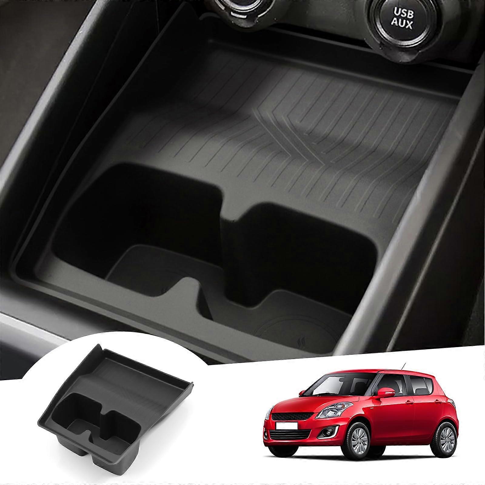 Front Cup Holder for Suzuki Swift 2017-2023 TPE Soft Rubber Non-Slip Center Console Mats For Swift Sport Hybrid Not For 2024