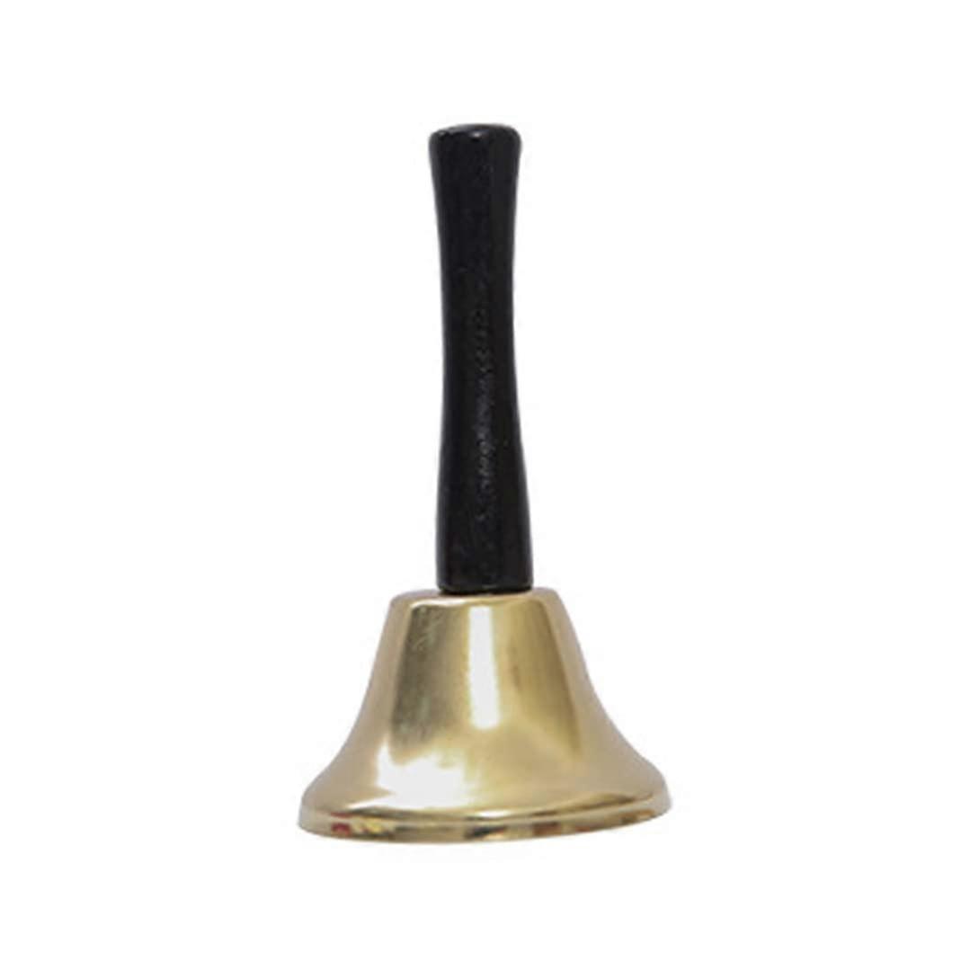 Hand Bell Santa Claus Theme Golden Metal Jingle Bell Christmas Decor