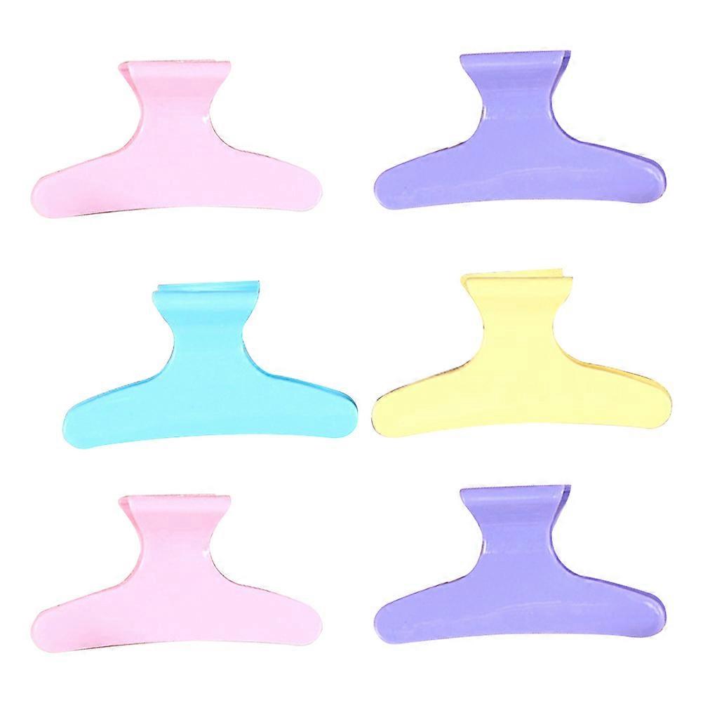 24PCS Colorful Butterfly Claw Hair Clips, Non Slip Salon Sectioning Clips for Styling & Hairdressing, Random Color Assortment
