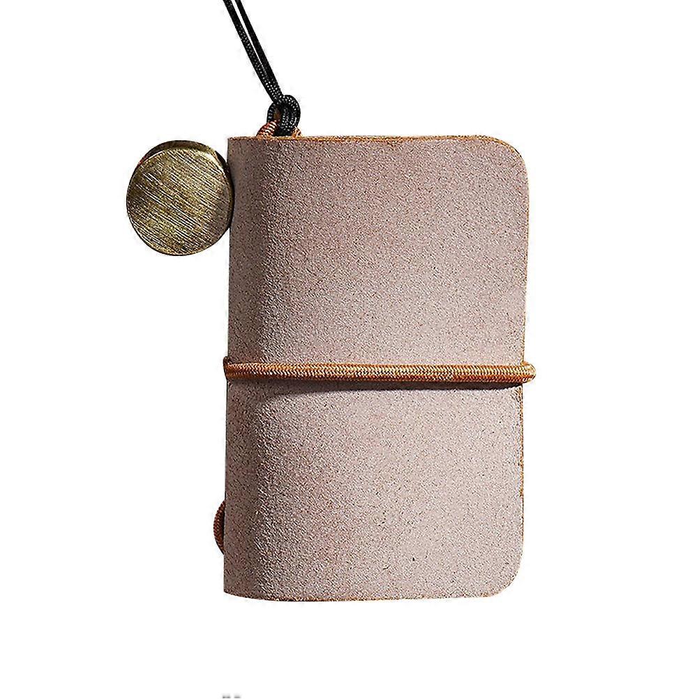 Mini Notepad Notebook for School Use Practical Light Brown Portable Notepad