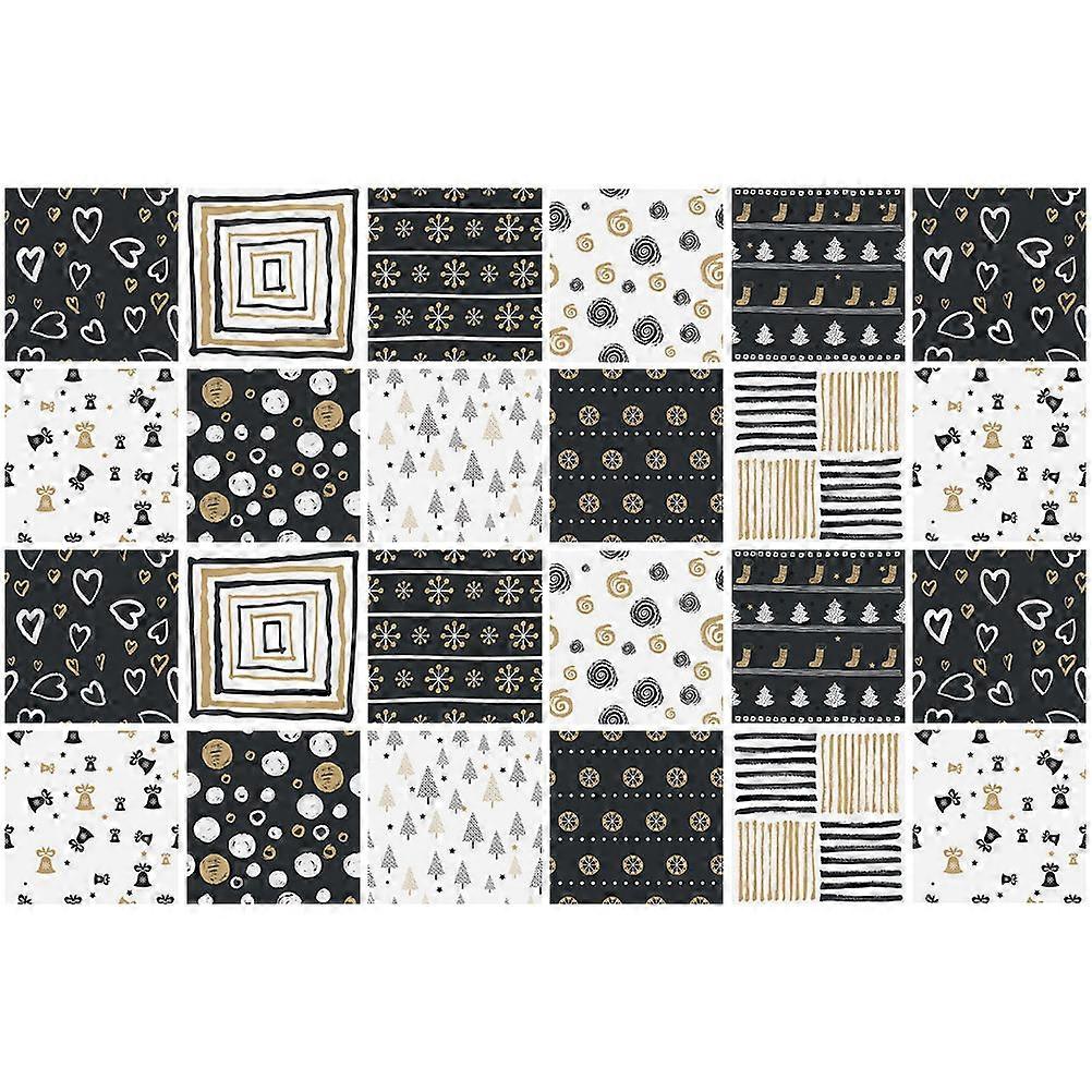 Self Adhesive Tile Sticker for Home 24Pcs Easy Peel and Stick Decals