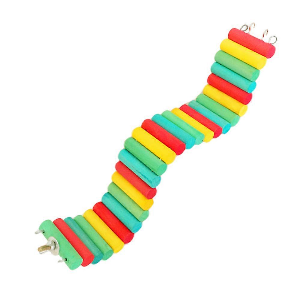 Colorful Climbing Toy for Small Pets Made of Plastic 1PC Perfect for Hamster Exercise 7.5x30cm