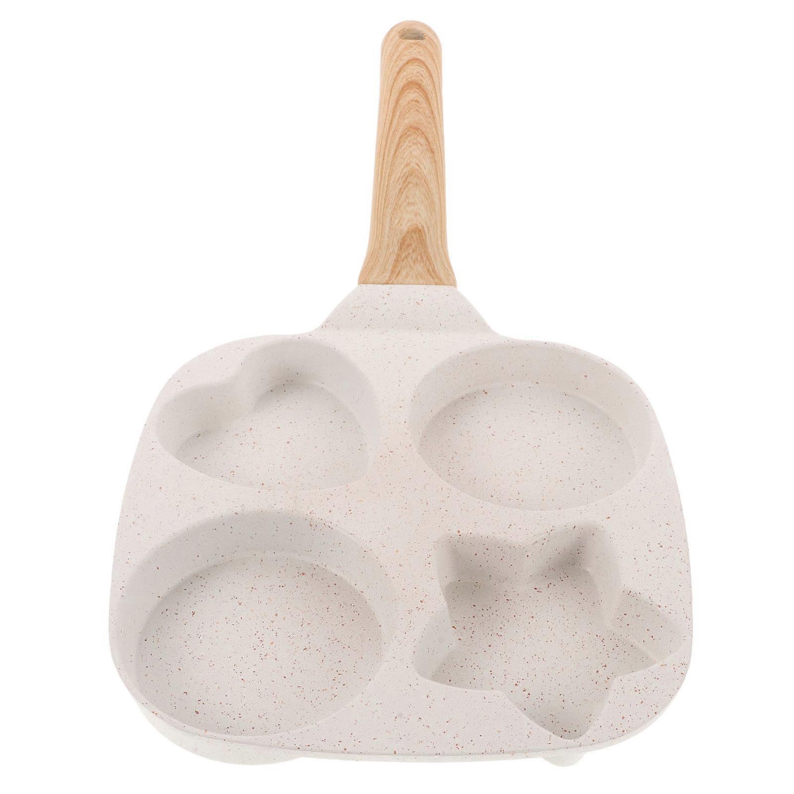 Omelette Maker Nonstick Small Cooking Pan for Eggs 4-Slots Egg Frying Pan