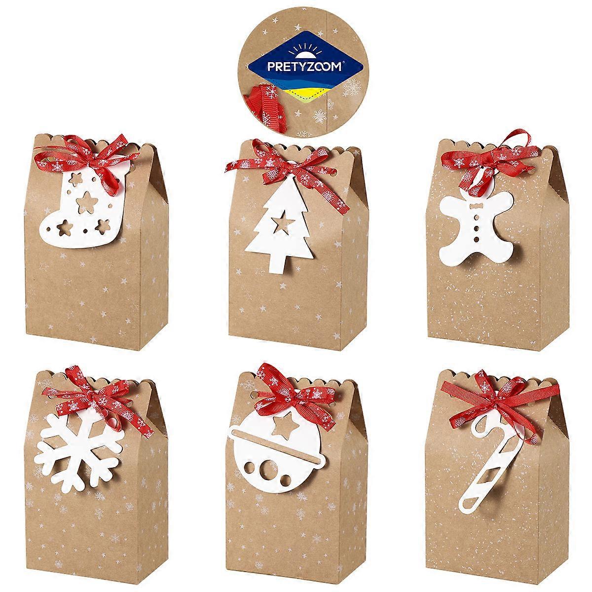 Candy Paper Boxes Diy Projects Portable Design Suitable For Small Gifts And Crafts 6Pcs