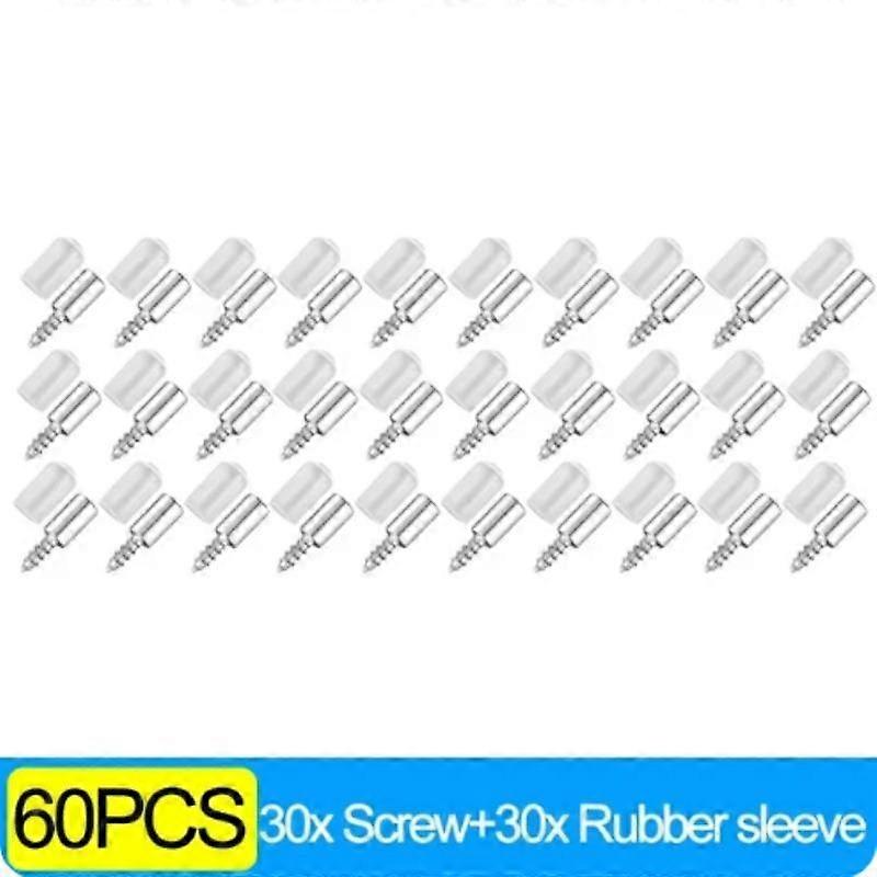 200PCS Self Tapping Screw Layer Plate Holder Wardrobe Septum Brackets Fixed Screw Shelf Support Pegs with Non-Slip Sleeve