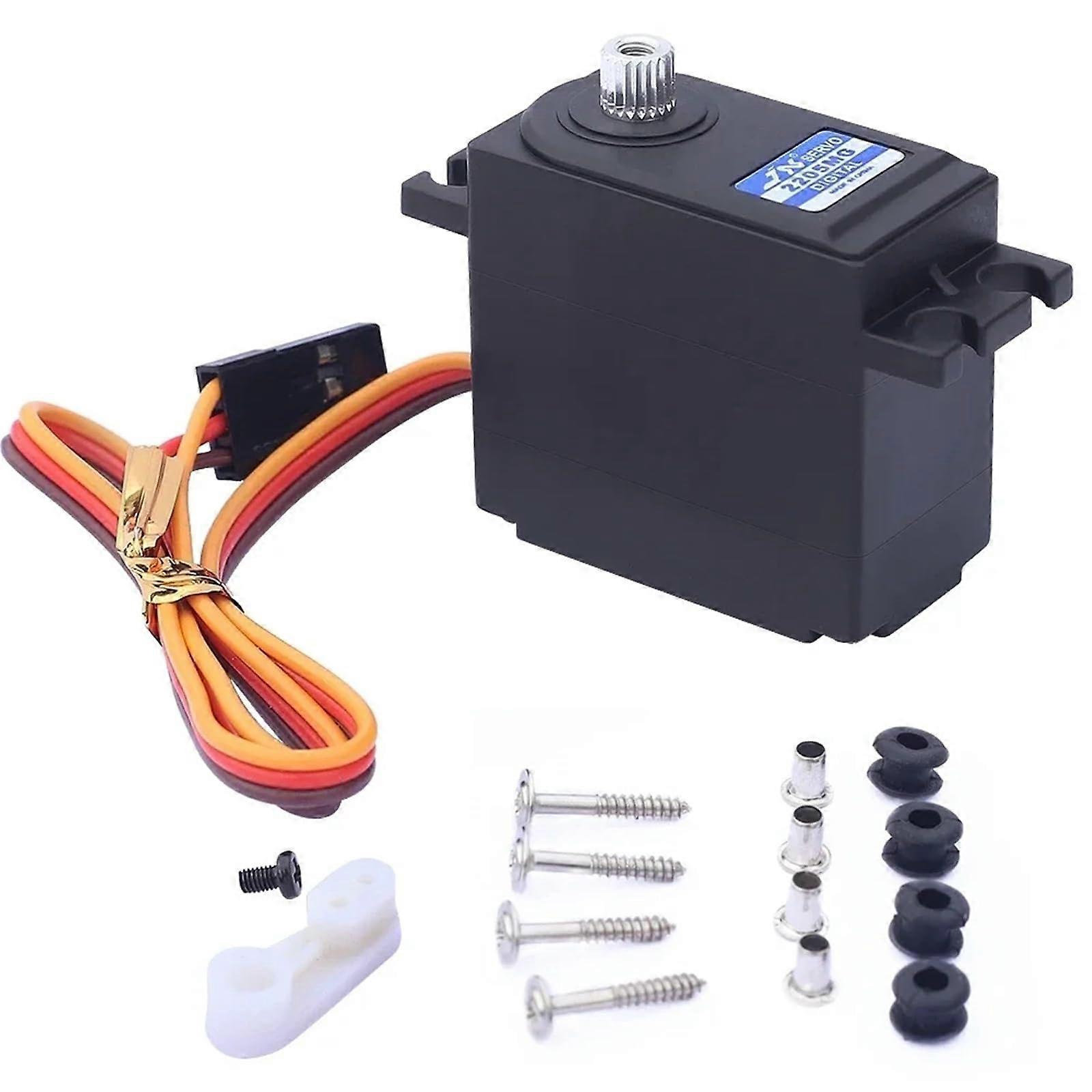 Servo for 14210 14209 Plastic Road Vehicles Black RC Car Accessory Replacement Part Digital Upgrade Component