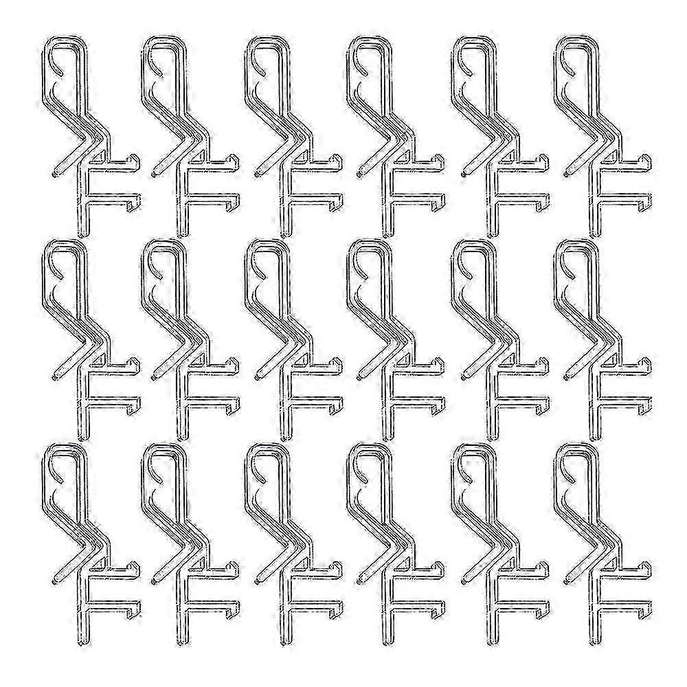 2.1 Inch Valance Clips Window Blind Clips Clear Plastic Valance Retainer Clips for Horizontal Blind Edition 0724