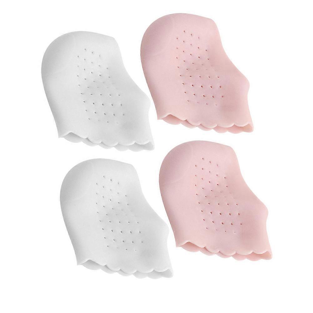 Heel Protectors for Daily Use Made of SEBS Material White Color Fashionable and Comfortable Design 2 Pairs