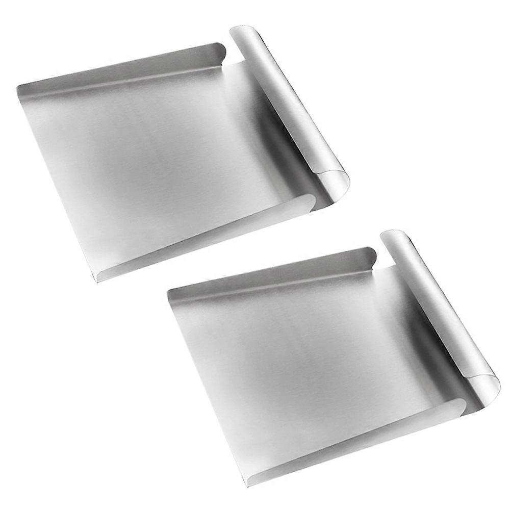 Multipurpose Stainless Steel Food Scoops for Kitchen Use Cube and Flour 2Pcs
