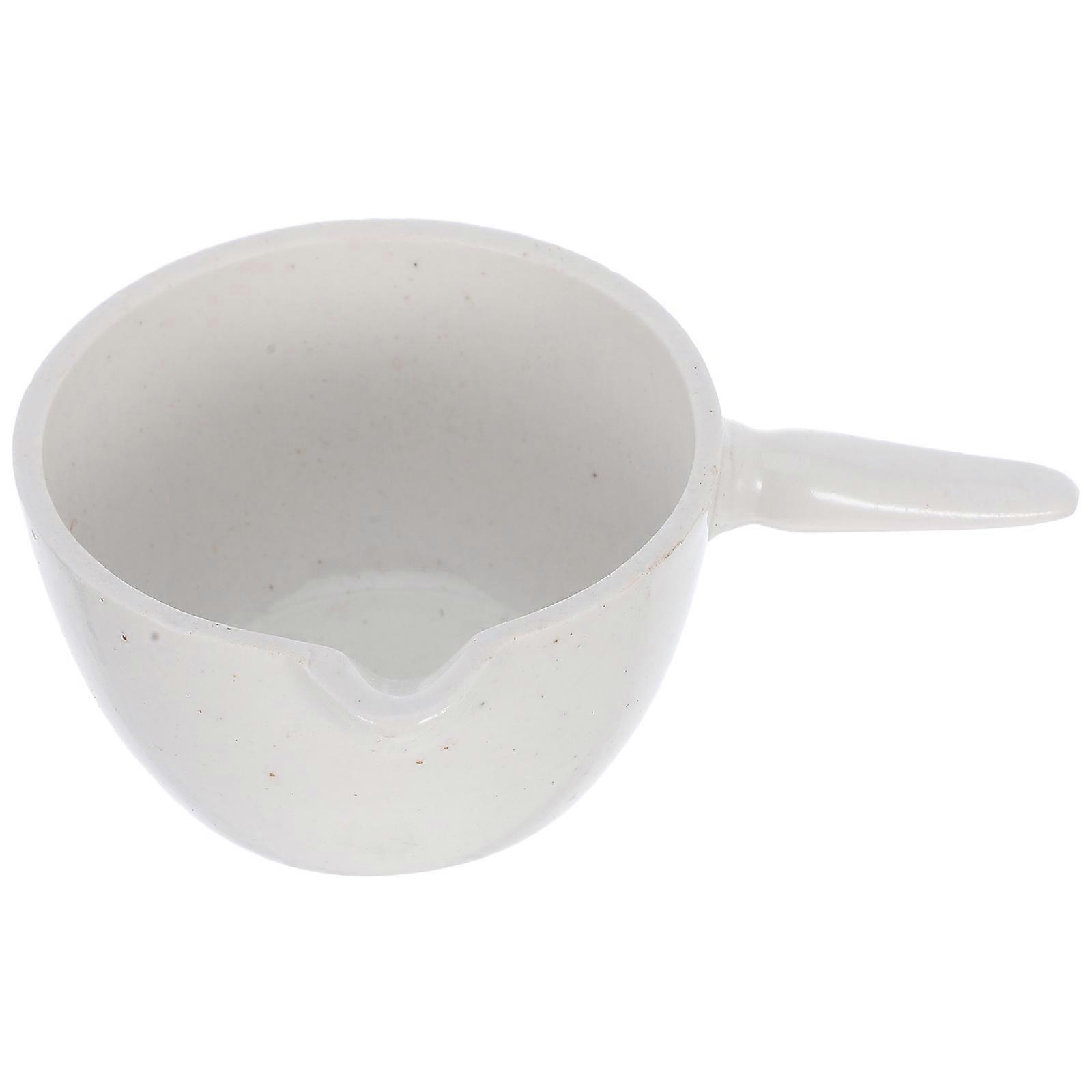 White Synthetic Evaporating Dish for Storage Use with Clean Pouring Spout 2pcs