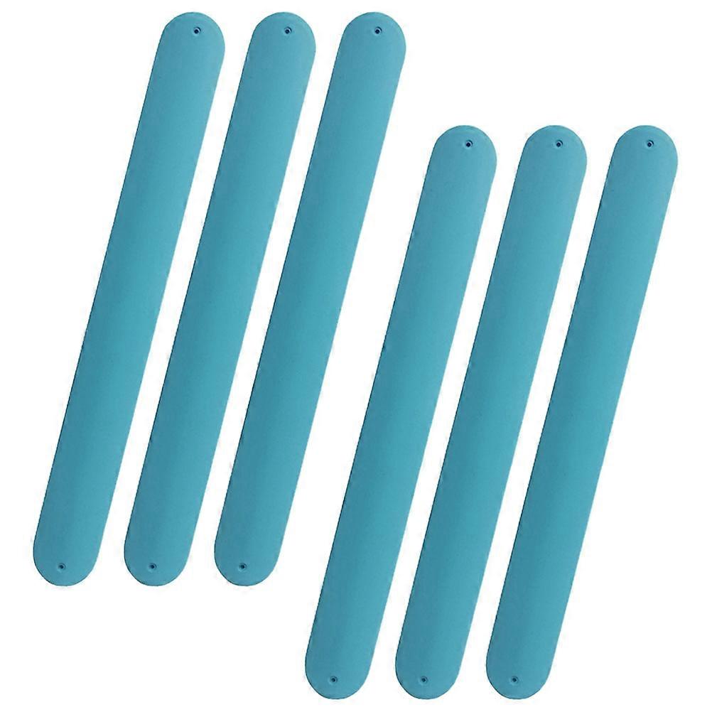 Silicone Slap Bracelets 6pcs Pack – Comfortable Snap Wristbands for Kids Party Favors Crafts and Fun Activities