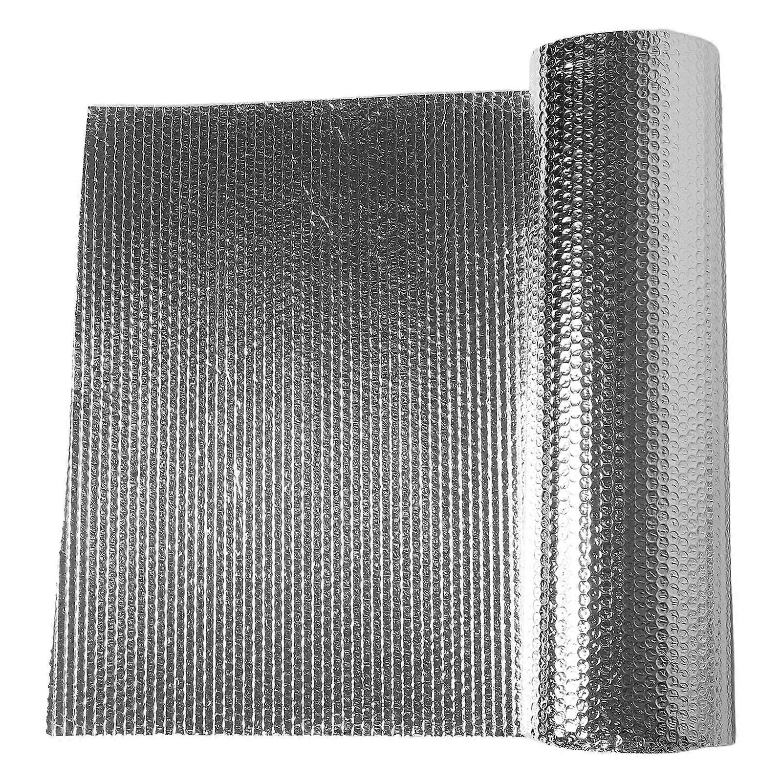 Double Reflective Bubble Foil Insulation Roll High Temp Resistant Thermal Insulation Film for Windows, Garage, Attics, Roof, Car, RV