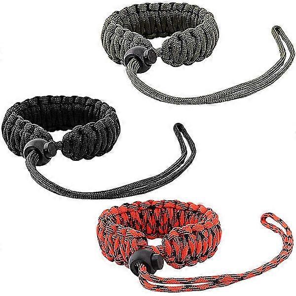 حزام معصم [3 عبوات] للكاميرا. مضفر حبل قابل للتعديل حزام معصم الكاميرا