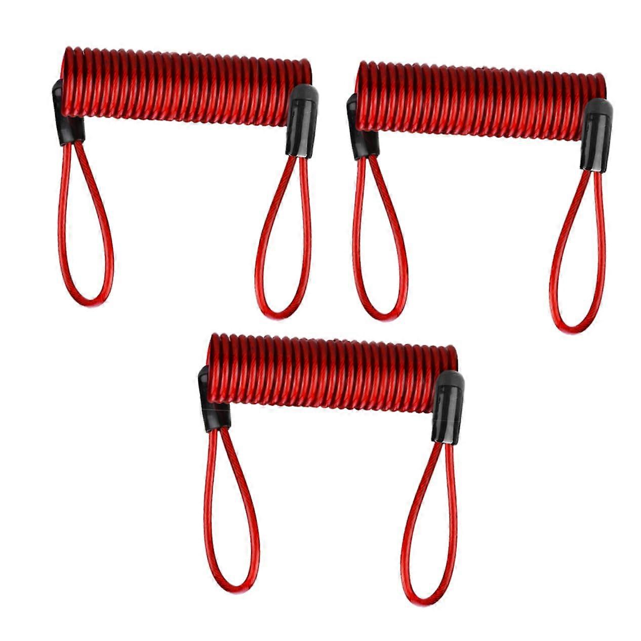 1 Set Disc Brake Lock Reminder Rope Locker Wheel Gate Safety Sensor Towing Hitch Alarm Phone Movement Lock Cord Opens Glockenspiel 3 Pieces