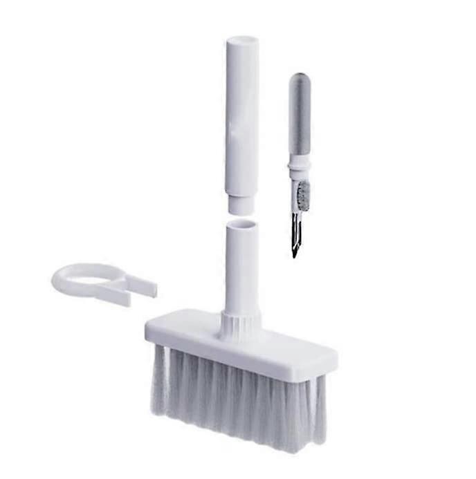 5 in 1 Computer Cleaning Tool Set for PC Laptop Airpods Pro with Keycap Puller and Multi Brush - White
