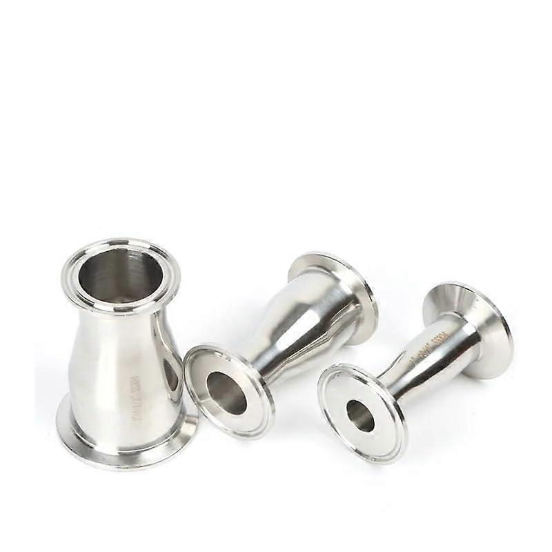 SS304 Stainless Steel Horn Cone Concentric Circle Reducer With Chuck-Type Quick Fitting Joint 51x25mm