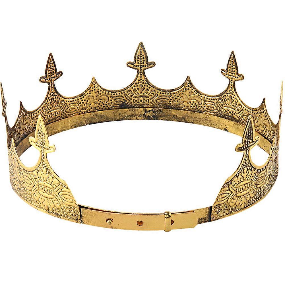 Golden Adjustable for Men Elegant Headdress Prop for Decoration PARTY COSTUME HEADGEAR Size Fits Most