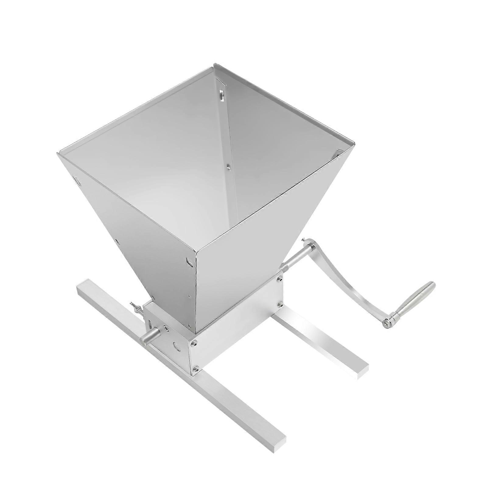 4L Manual Grain Mill, 2Roller Malt Mill Household Grain Grinder Grain Crushing Machine for Grinding Barley, Wheat, and Other Grains Ref: 1431