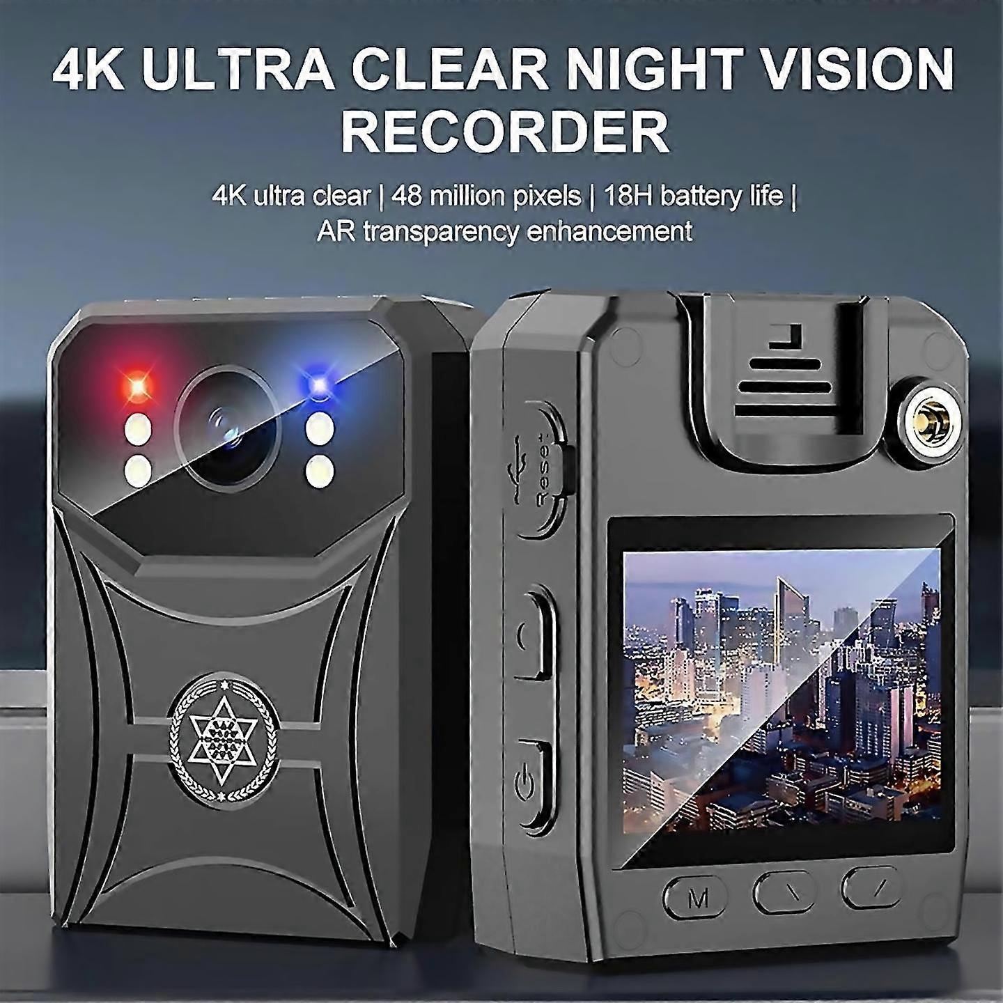 For 4k Mini Police Camera Digital Video Recorder Camcorder Without Wifi
