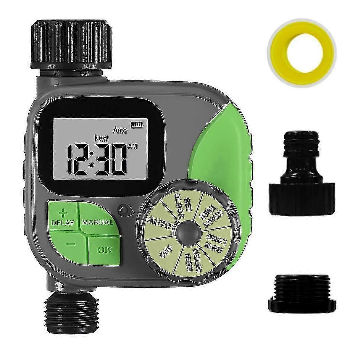 Sprinkler Timer Outdoor, Programmable Water Timer for Garden Hose, Waterproof Hose Timer with Rain