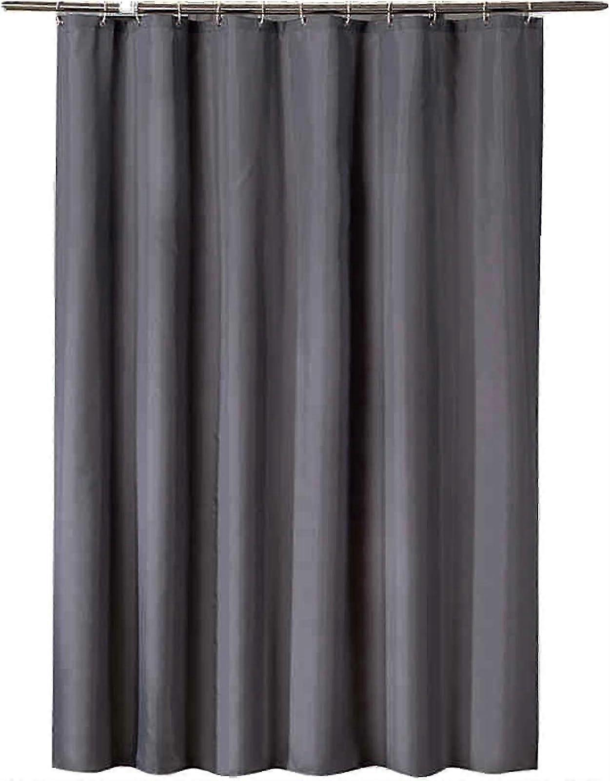 Shower curtain, sturdy fabric, waterproof, durable, washable, with hooks (80x180cm)