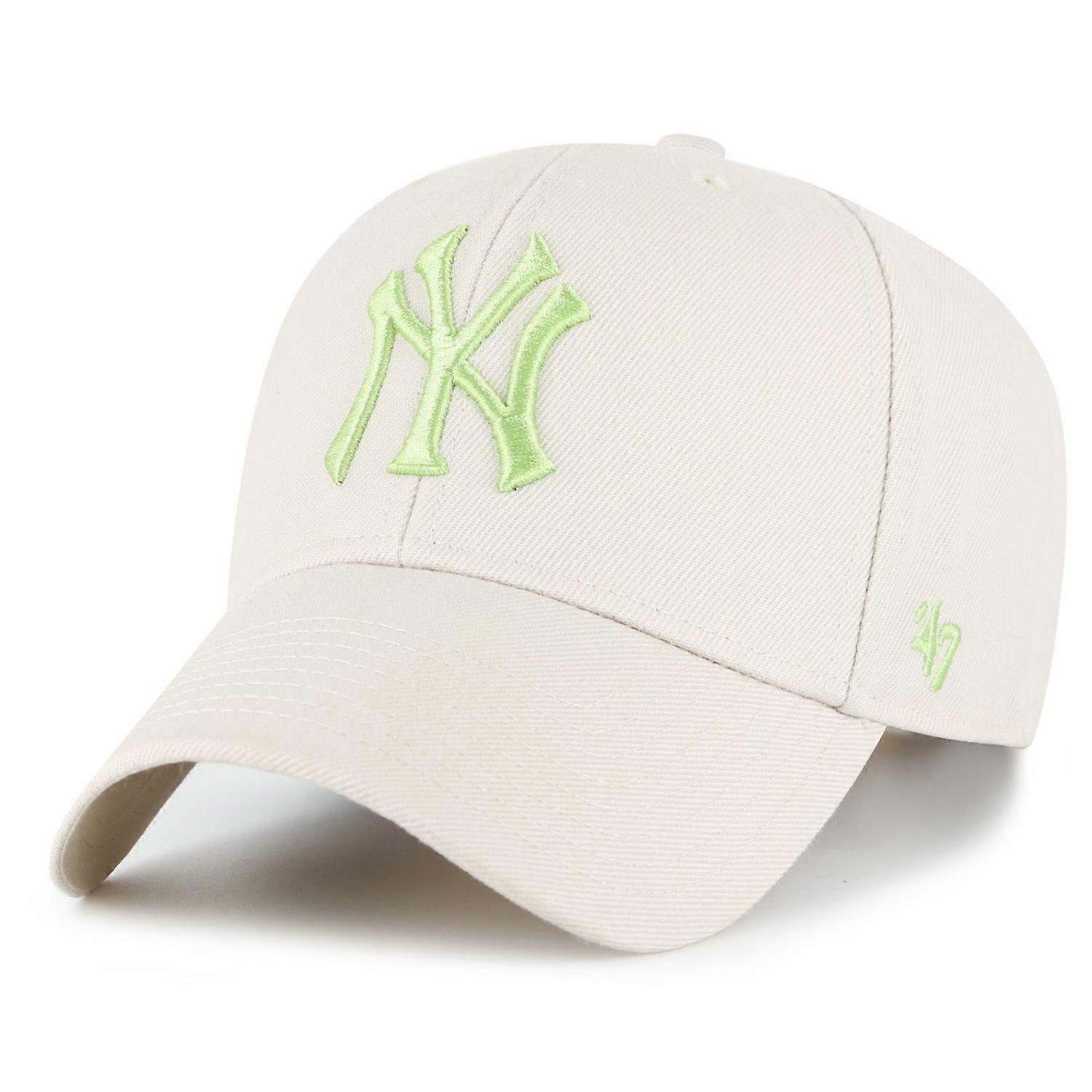47 品牌 Snapback 帽子 - MLB 纽约洋基队骨米色