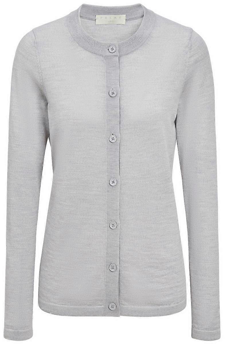 Falke Merino X-Fine Cardigan - Light Grey Heather