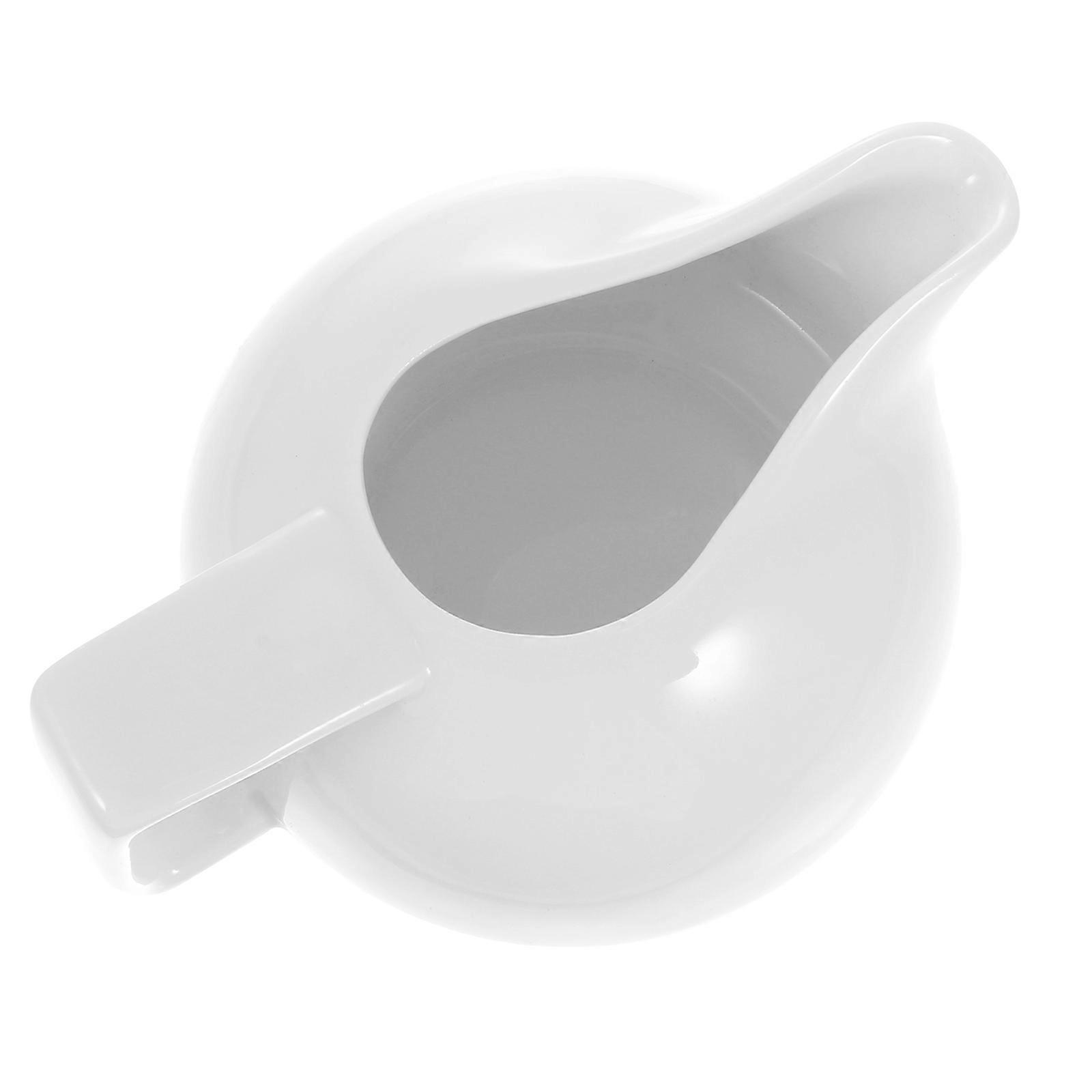 White Ceramic Sauce Pot for Dining 1Pcs Practical Sauce Holder