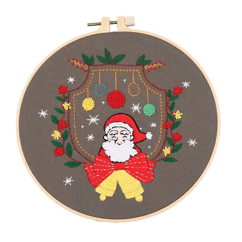 Beginners Embroidery Kit 1 Set Square Handmade Craft 20X20Cm Assorted Color For DIY Enthusiasts