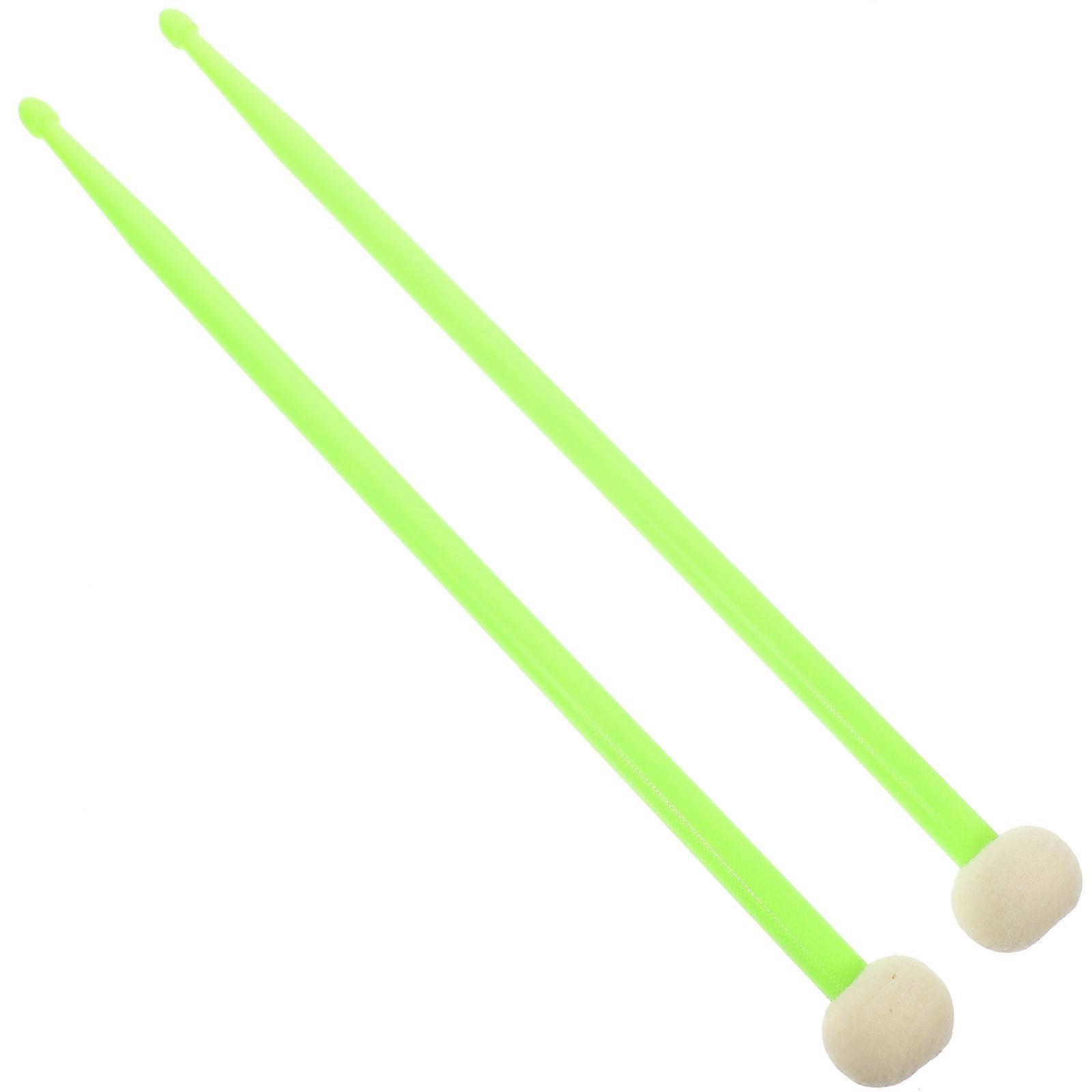 Multifunctional Double-End Drum Sticks For Drummers In Light Green Perfect For Music Performance 1 Pair