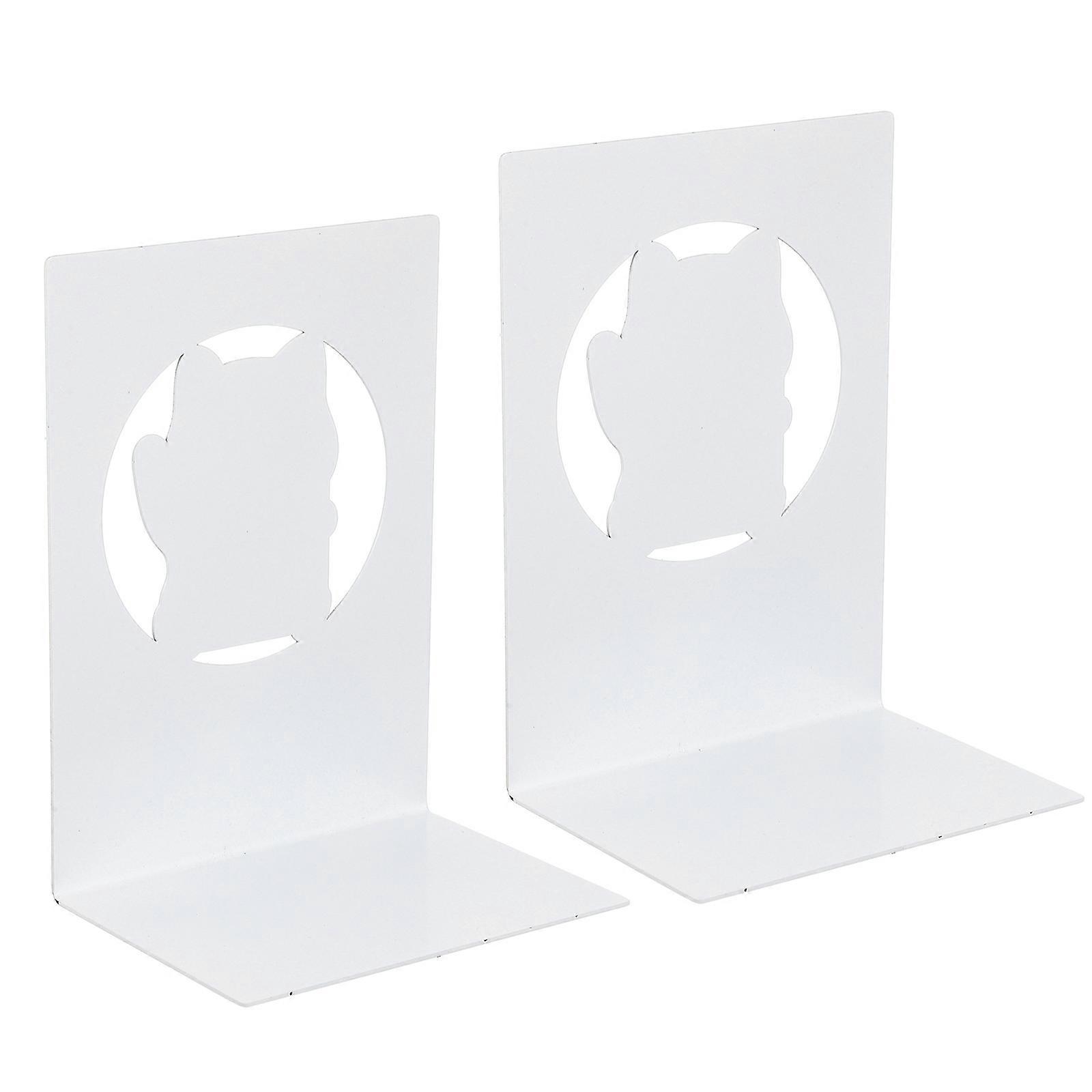 Creative Office Bookends Featuring Cat Design Prevent Book Collapse For Friends And Family Members In 15x11cm Size 2Pcs