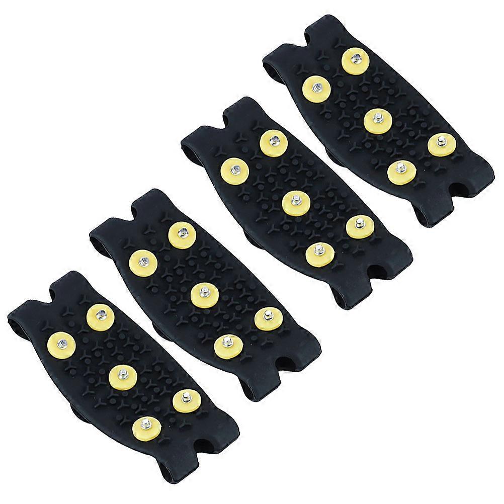 Ice Walking Spikes 2 Pairs Gripper Spikes For Snow Shoes Perfect For Running And Snow Shoveling Ensuring Maximum Anti-slip Safety