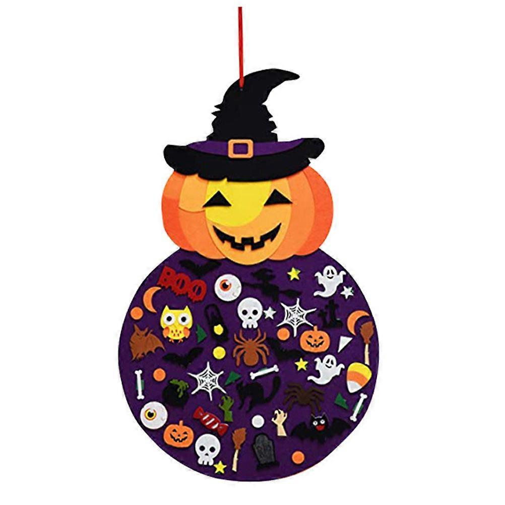 Purple Mantel Scarf Design Pumpkin Wall Hanging Tapestry For Friends And Family 1Pcs