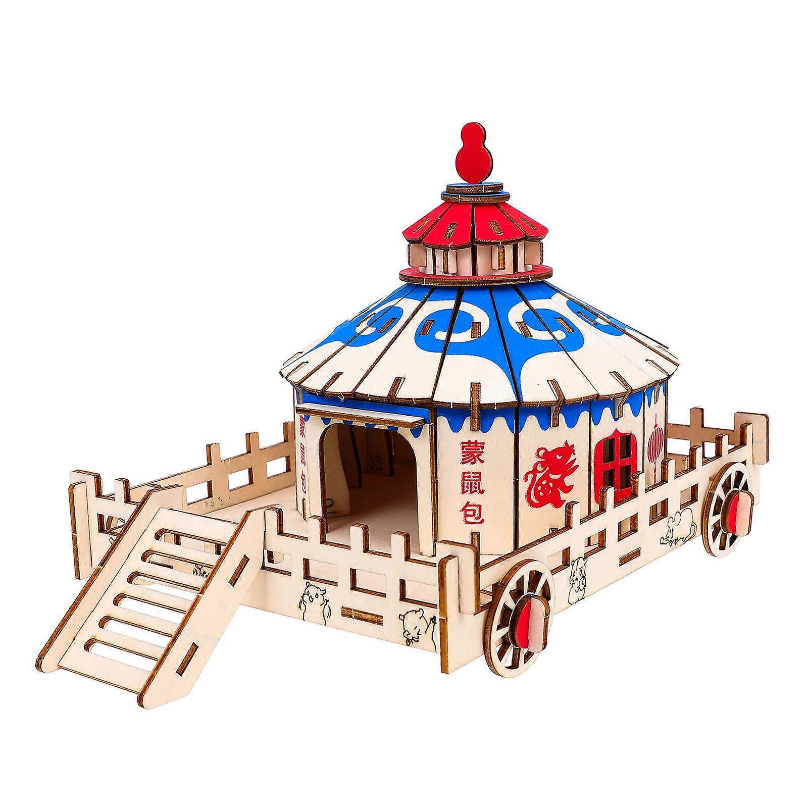 Small Pets Hide Hut Sheltered Environment Providing Comfortable Daily Activities 1Pcs