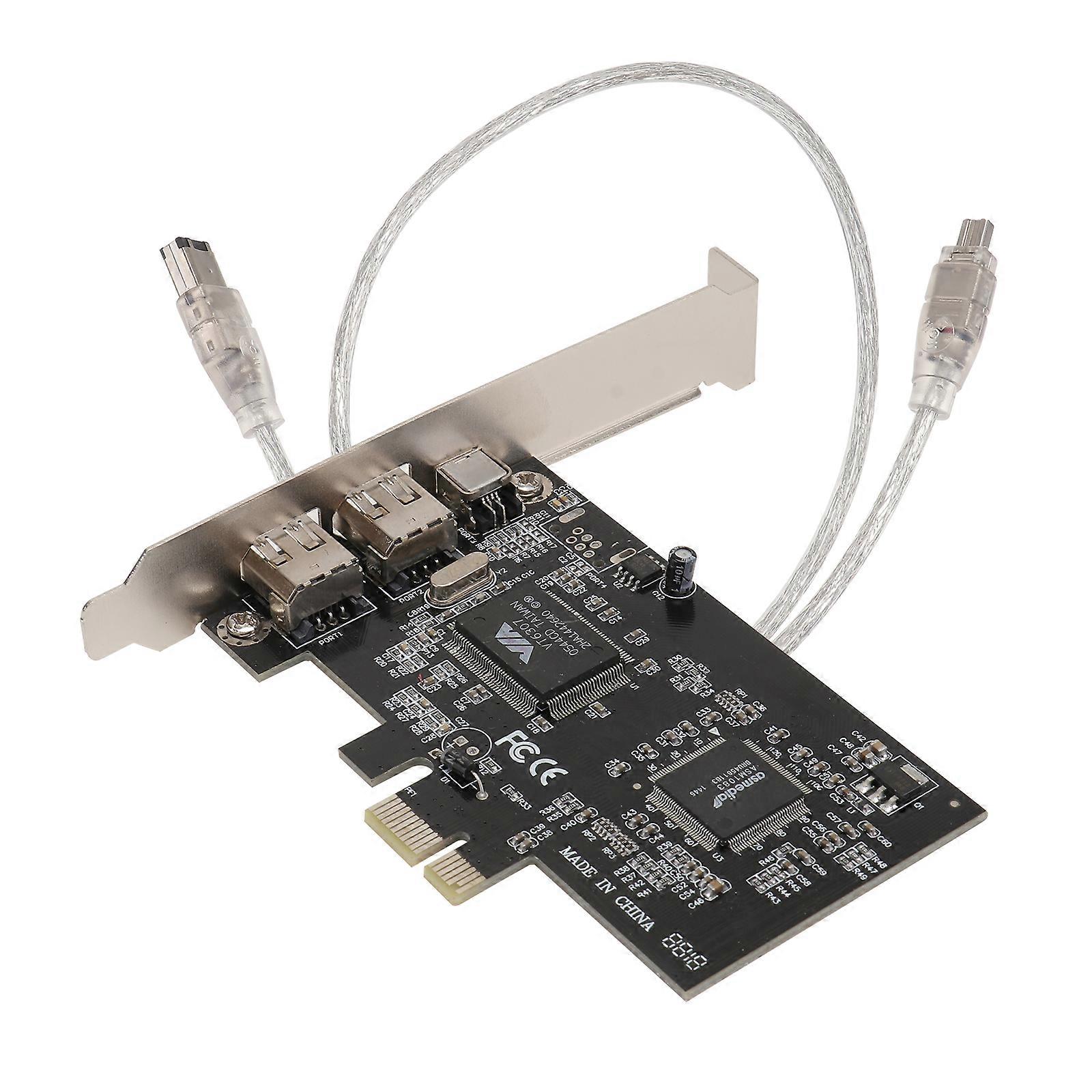 Expansion Card With Low Profile Bracket For PCIe Data Transfer In Desktop PC 1Set