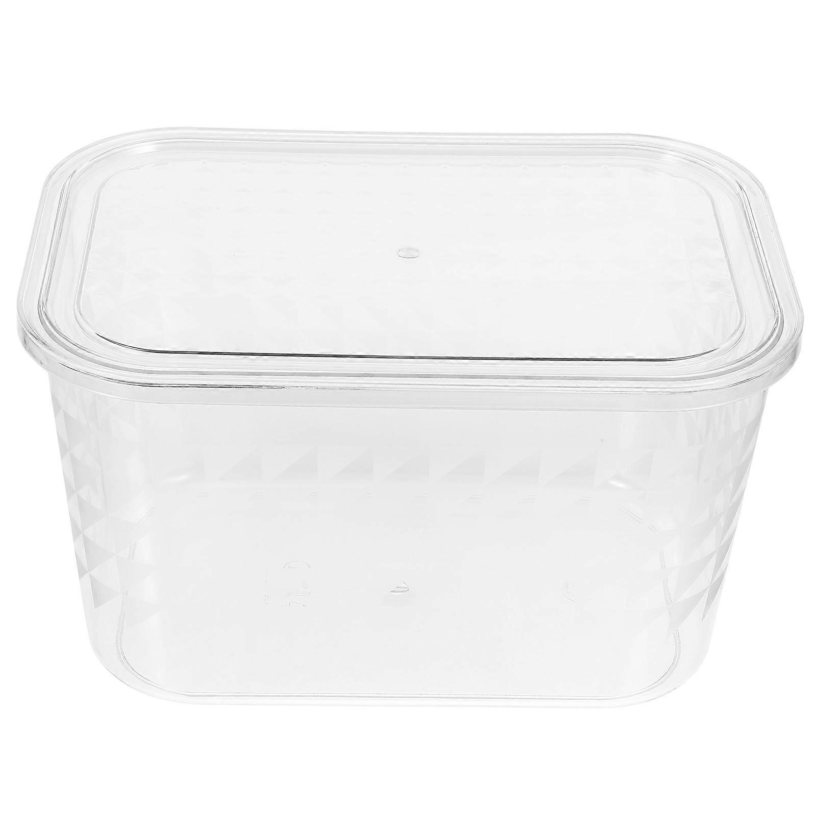 Clear Storage Container with Lid for Desk Books and Brochures 1 Set