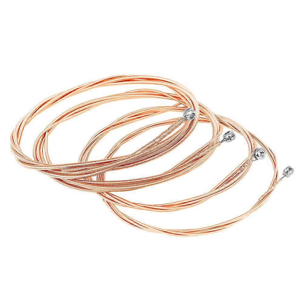 MLINS 4Pcs Universal Bass Strings for Wooden Bass Musical Instrument with Metal Strings