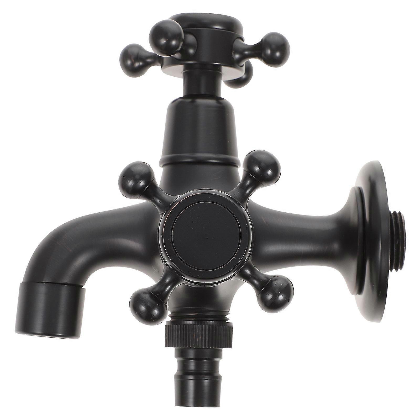 صنبور ماء مزدوج الوظيفة رائع لاستخدام الحمام والحديقة 4.9X4.9X4.1In تأثير الختم المعتمد 1 مجموعة