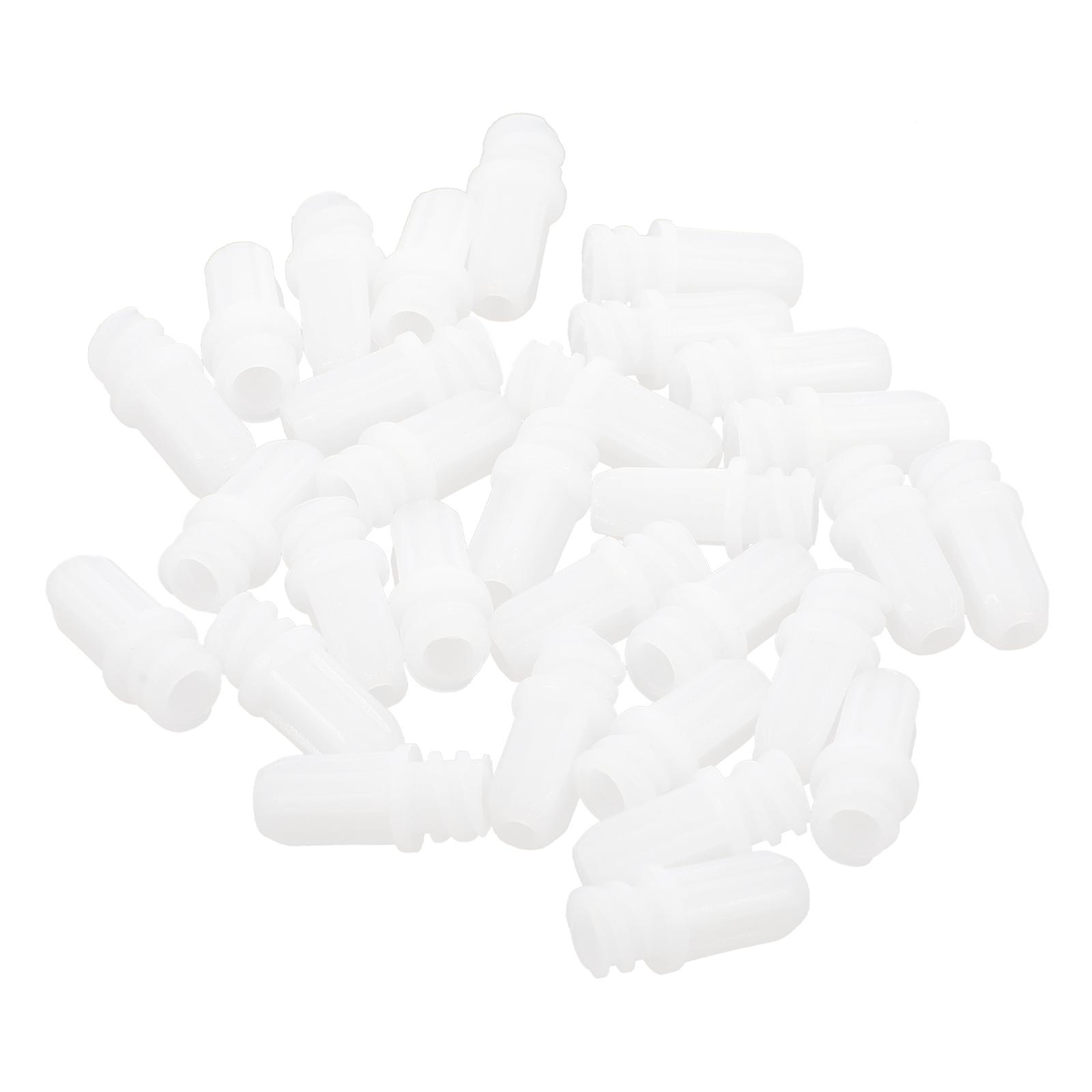 30Pcs Plastic Injector Caps with Sealing Tip Covers for Anti leak