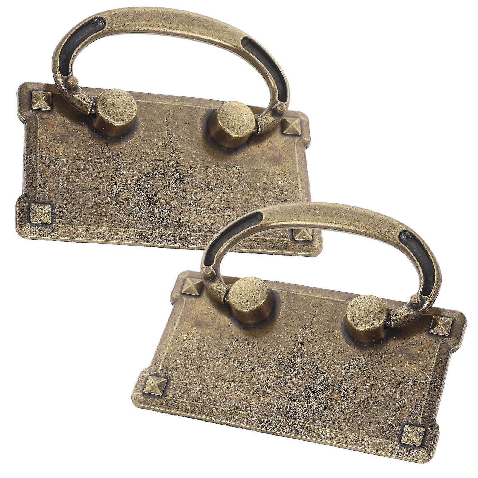 Five Hardware Drawer Pulls for Replacement 2Pcs Vintage Brass Decorative Handles