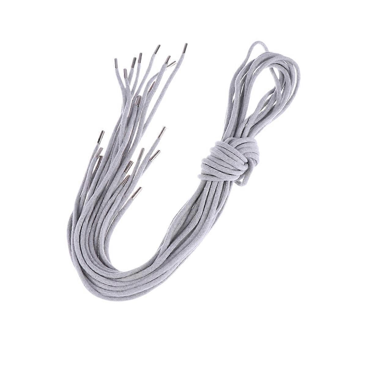 10pcs Replacement Drawstring Cords for Pants, Sweatpants, Hoodies, Scrubs, and Shorts – Durable with Metal Tips, Grey