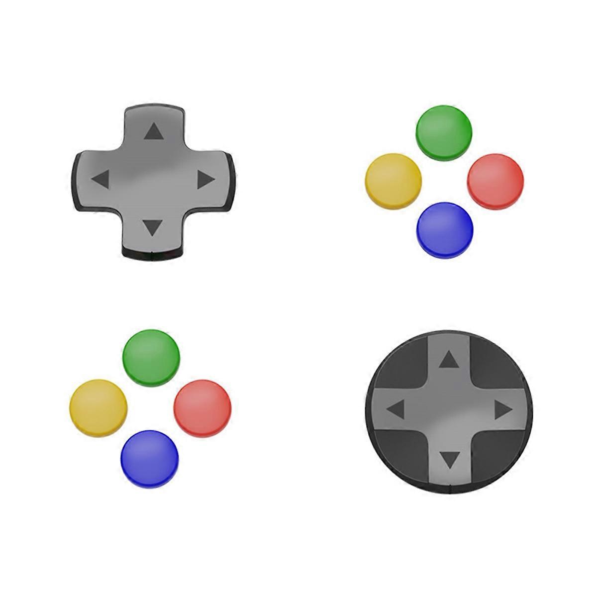 For Switch2 Split Protective Case Joystick Cap+D-Pad Button Cap Set for Switch 2 D-PAD Color Button