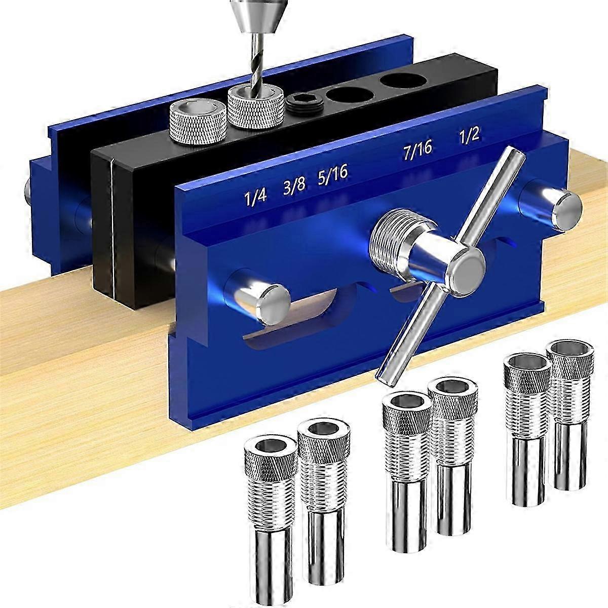 Self Centering Dowel Jig Kit, for Woodworking, Adjustable hwy