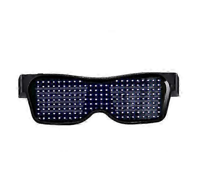Led Luminous Glasses Bluetooth Mobile Phone Control Can Replace A Variety Of Patterns Bar Magic Glasses