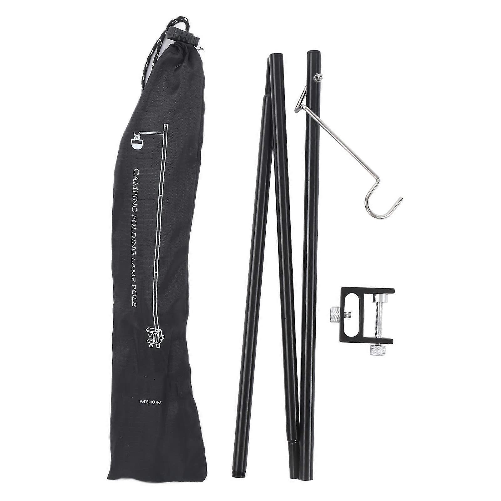 Camping Lantern Stand Aluminum Alloy Foldable with Storage Bag